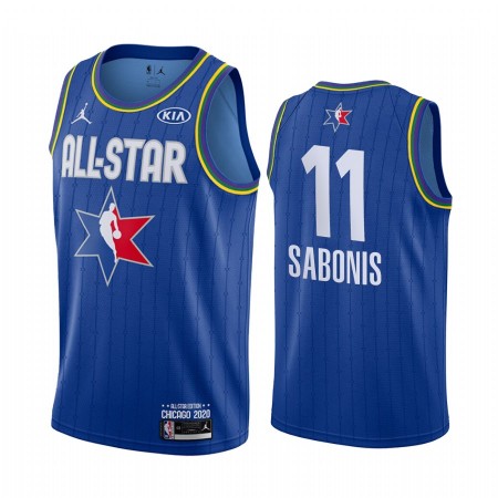 Maglia NBA Indiana Pacers Domantas Sabonis 11 2020 All-Star Jordan Brand Blu Swingman - Uomo